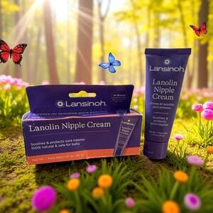 2 Tubes Lansinoh Lanolin Nipple Cream: 100% Natural Safe for Breastfeeding